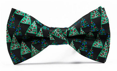 Új divatos csokornyakkendő piros sötétkék csíkos állati jacquard szabadidő állítható csokornyakkendő férfi karácsonyi partihoz nyakkendő kiegészítők ajándékok