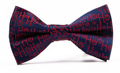 Új divatos csokornyakkendő piros sötétkék csíkos állati jacquard szabadidő állítható csokornyakkendő férfi karácsonyi partihoz nyakkendő kiegészítők ajándékok