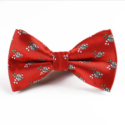 Új divatos csokornyakkendő piros sötétkék csíkos állati jacquard szabadidő állítható csokornyakkendő férfi karácsonyi partihoz nyakkendő kiegészítők ajándékok