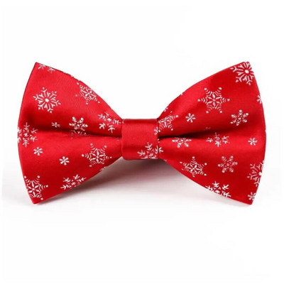 Új divatos csokornyakkendő piros sötétkék csíkos állati jacquard szabadidő állítható csokornyakkendő férfi karácsonyi partihoz nyakkendő kiegészítők ajándékok