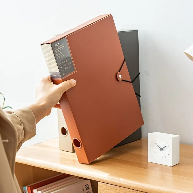 Blagajna za dokumente velikog kapaciteta A4 Uredski držač za datoteke Školsko stolno računalo Organizator Mapa s kopčom