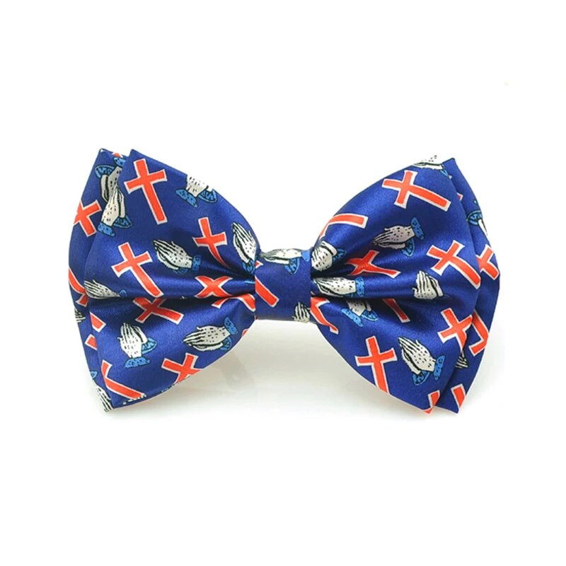 Csokornyakkendő férfiaknak Férfi nyakkendő "Jézus / I Love Jesus" mintás uniszex szmoking Cravat formális ruha buli pillangócsomó ajándék 2020 új