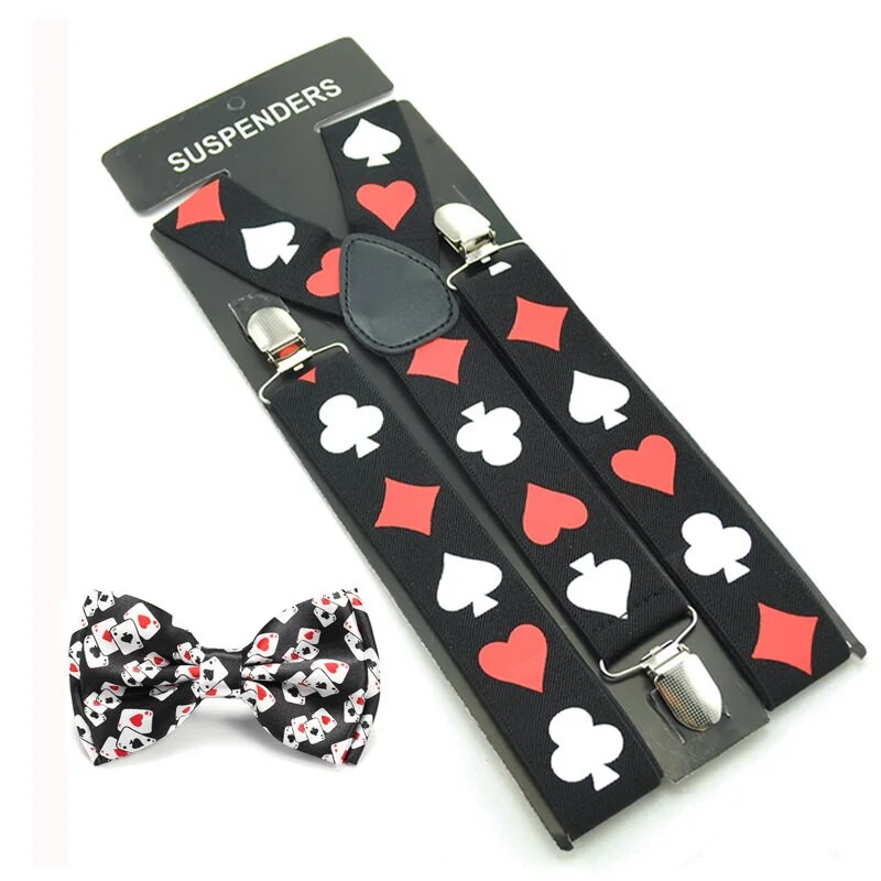 3,5 cm Set naramenica za kravate Žene Muškarci Naramenice za hlače Držač za hlače Leptir mašna Komplet kravata Y-oblika Poker Ured Ležerni Gallus Dar