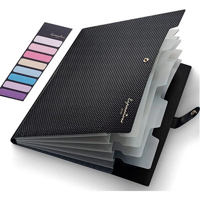 Harmonika mapa s datotekama, mapa s 5 džepova, prijenosna proširiva mapa s naljepnicama, proširivi organizator mapa