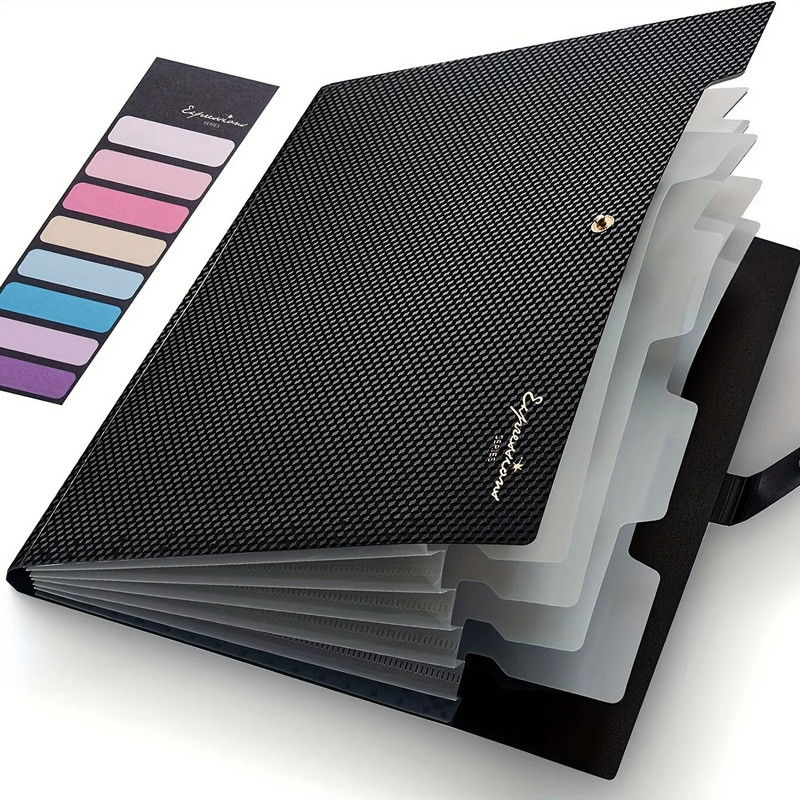 Harmonika mapa s datotekama, mapa s 5 džepova, prijenosna proširiva mapa s naljepnicama, proširivi organizator mapa