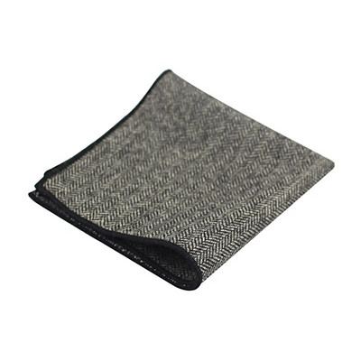 Augstas kvalitātes lakatiņu šalles biznesa kostīms Hankies vilnas gadījuma vīriešu kabatas kvadrātveida cietie kabatlakatiņi kāzām 23*23cm