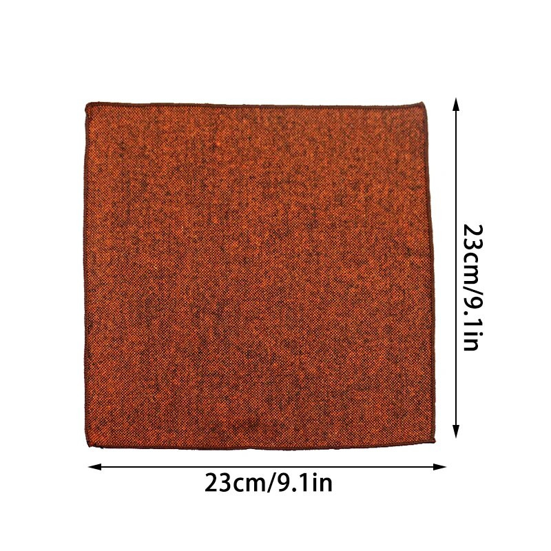 Augstas kvalitātes lakatiņu šalles biznesa kostīms Hankies vilnas gadījuma vīriešu kabatas kvadrātveida cietie kabatlakatiņi kāzām 23*23cm