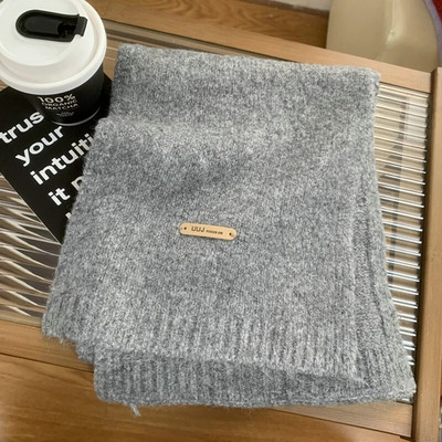 Novi pleteni ženski jednobojni šal, zimski ženski vintage elegantni crveni jednobojni šal, omotani šal za žene