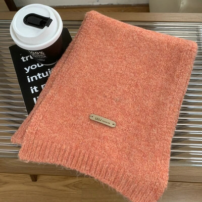 Novi pleteni ženski jednobojni šal, zimski ženski vintage elegantni crveni jednobojni šal, omotani šal za žene