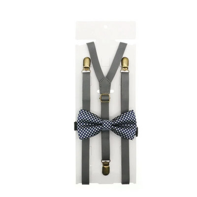 1,5 cm szélesség, tömör merevítők Férfi/női Pu szuszpenzió csokornyakkendő szett csomós műbőr nadrágtartó Y vissza 3 klips Esküvői parti viselete