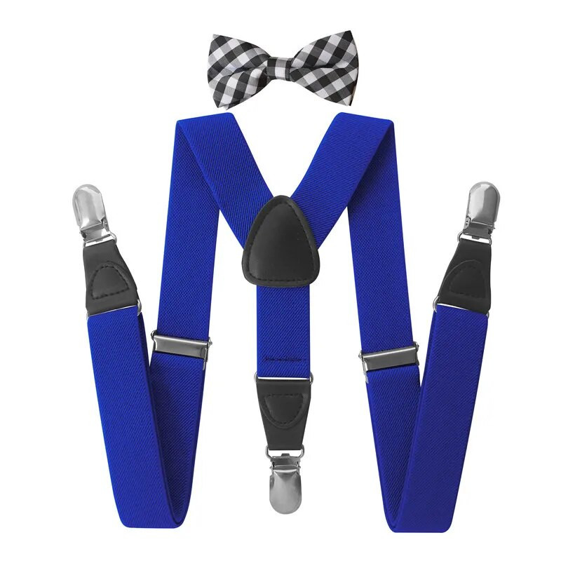 Bērnu bikšturi tauriņu komplekts bērniem zēniem, meitenēm, kreklu lencēm, PU ādas elastīgās bikšturi kāzu kaklasaites aksesuāri