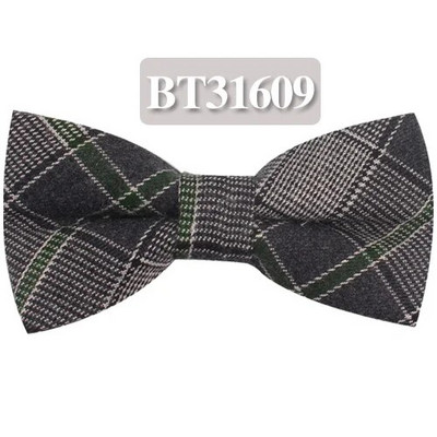 Modna leptir-mašna za muškarce Klasična karirana leptir-mašna za poslovno vjenčanje S mašnom za odrasle Pamučne muške leptir-mašne Kravate Zeleno-plava kravata