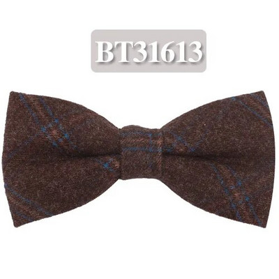 Modna leptir-mašna za muškarce Klasična karirana leptir-mašna za poslovno vjenčanje S mašnom za odrasle Pamučne muške leptir-mašne Kravate Zeleno-plava kravata