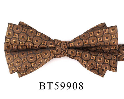 NOVA Vjenčana leptir-mašna Smeđa leptir-mašna za muškarce Žene Leptir-mašna čvor za odrasle Muške leptir-mašne Kravate Party Prugaste leptir-mašne za darove