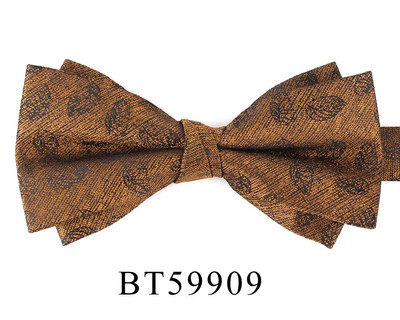 NOVA Vjenčana leptir-mašna Smeđa leptir-mašna za muškarce Žene Leptir-mašna čvor za odrasle Muške leptir-mašne Kravate Party Prugaste leptir-mašne za darove