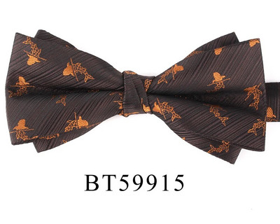 NOVA Vjenčana leptir-mašna Smeđa leptir-mašna za muškarce Žene Leptir-mašna čvor za odrasle Muške leptir-mašne Kravate Party Prugaste leptir-mašne za darove