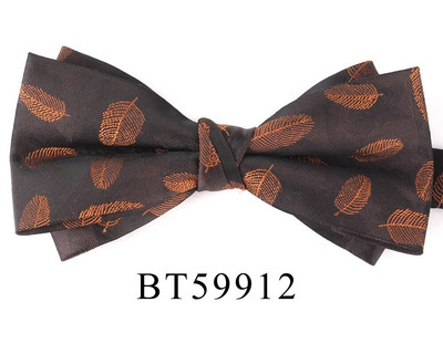 NOVA Vjenčana leptir-mašna Smeđa leptir-mašna za muškarce Žene Leptir-mašna čvor za odrasle Muške leptir-mašne Kravate Party Prugaste leptir-mašne za darove