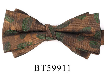 NOVA Vjenčana leptir-mašna Smeđa leptir-mašna za muškarce Žene Leptir-mašna čvor za odrasle Muške leptir-mašne Kravate Party Prugaste leptir-mašne za darove