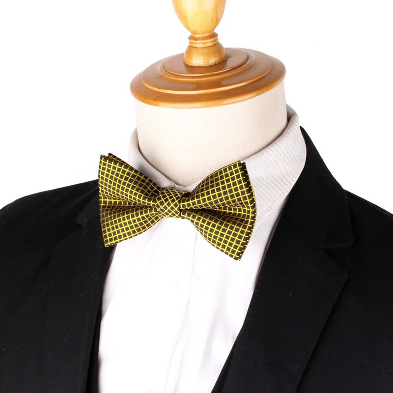 Karirana leptir-mašna Jacquard tkana leptir-mašna Za muškarce Žene Leptir-mašna s čvorom Leptir-mašne za odrasle Kravata Kumove Leptir-mašne za vjenčanje Muška odjeća oko vrata