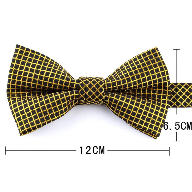 Karirana leptir-mašna Jacquard tkana leptir-mašna Za muškarce Žene Leptir-mašna s čvorom Leptir-mašne za odrasle Kravata Kumove Leptir-mašne za vjenčanje Muška odjeća oko vrata