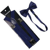 Aukštos kokybės 2,5 cm pločio tamsiai mėlynos moteriškos peteliškės petnešėlių rinkinys, tvirtos elastinės petnešos ir marškinėlių petnešos