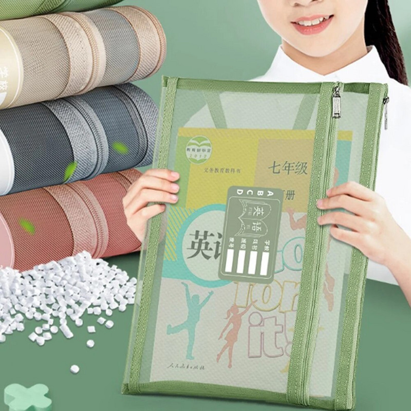 A4 torba za pohranu pisaćih materijala Dvoslojna mrežasta torba sa patentnim zatvaračem Torba za organizatore velikog kapaciteta Kozmetička torba za šminku Prozirne mape s datotekama