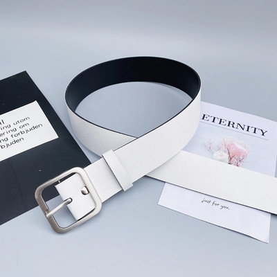 PU bőr öv női négyszögletes csatos csatos farmer fekete öv elegáns luxusmárka női vintage pántos női derékpánt 2022