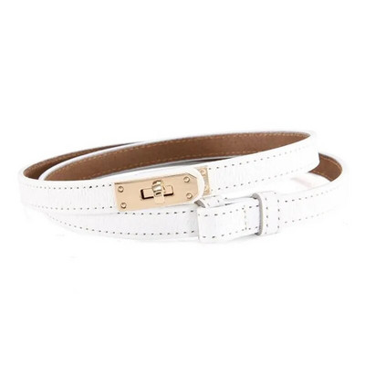 Ženski remen Luksuzna robna marka Remeni  za žene Modni podesivi remeni Haljina Traperice Tanki pojas od kravlje kože Bijelo Crvena