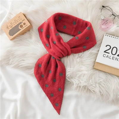 Zima Biciklizam na otvorenom Hladna dvostrana točkica Podebljani vuneni pleteni šal Križni vrat Zaštita Lažni ovratnik Ženski topli šal T22