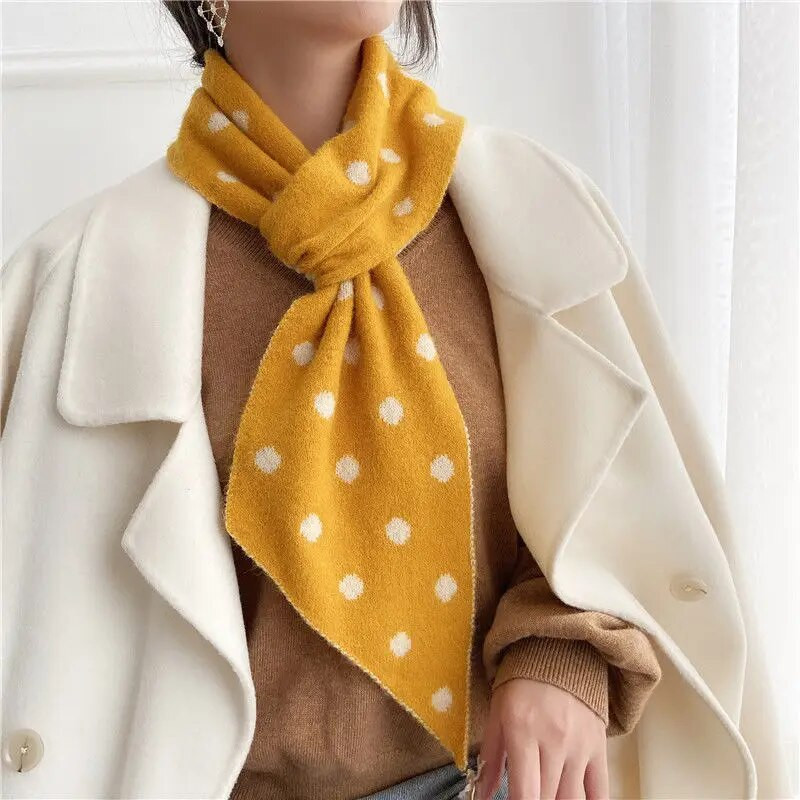 Zima Biciklizam na otvorenom Hladna dvostrana točkica Podebljani vuneni pleteni šal Križni vrat Zaštita Lažni ovratnik Ženski topli šal T22