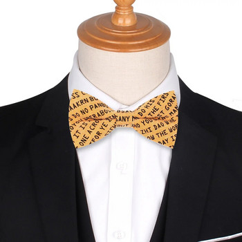 Μόδα βαμβακερά ανδρικά παπιγιόν Casual πουκάμισα Παπιγιόν για άντρες Γυναικεία παπιγιόν για ενήλικες τύπωμα γράμματα παπιγιόν Cravats γάμου παπιγιόν