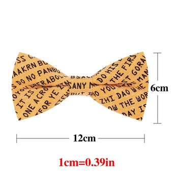 Μόδα βαμβακερά ανδρικά παπιγιόν Casual πουκάμισα Παπιγιόν για άντρες Γυναικεία παπιγιόν για ενήλικες τύπωμα γράμματα παπιγιόν Cravats γάμου παπιγιόν
