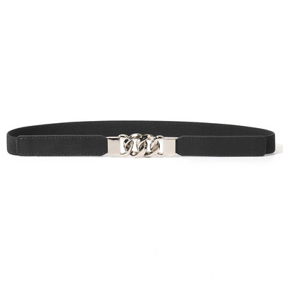 Sieviešu jostas plānas jostas slaids dekoratīvs krekls ar kleitu vairāku gredzenu sprādzi elastīga augsta elastīga atmosfēra vasaras jauns stils