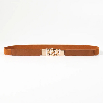 Sieviešu jostas plānas jostas slaids dekoratīvs krekls ar kleitu vairāku gredzenu sprādzi elastīga augsta elastīga atmosfēra vasaras jauns stils