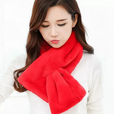 Modne ženske plišane marame za djevojčice, djetetove majke i kćeri, zimske tople šalove za zeca Rexa, poklon, elegantne pune marame za djevojčice