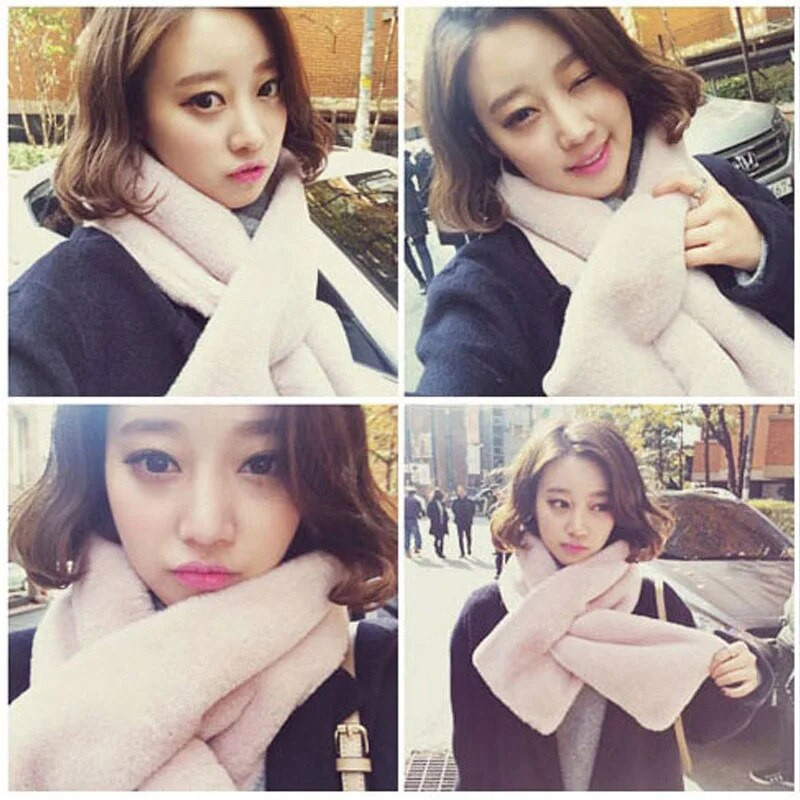 Modne ženske plišane marame za djevojčice, djetetove majke i kćeri, zimske tople šalove za zeca Rexa, poklon, elegantne pune marame za djevojčice