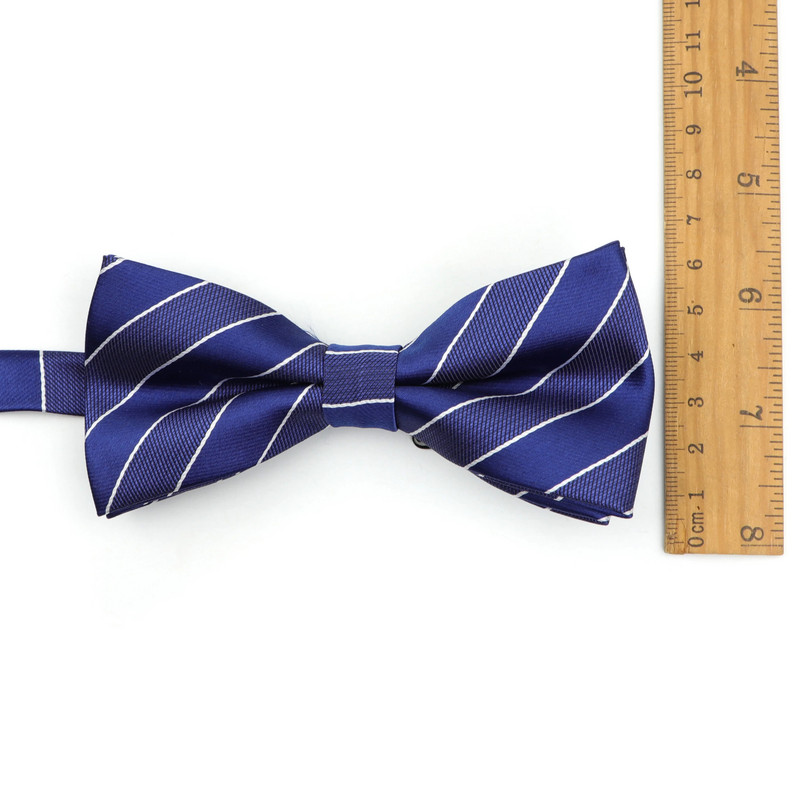 Férfi poliészter csokornyakkendő divatos kockás csíkos csokornyakkendők 12cm*6cm üzleti party esküvői luxus csokornyakkendő