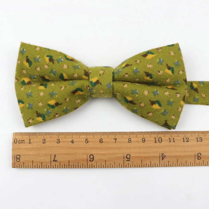 Vīriešu kokvilnas dizainera izdilis ziedu svītrainām kabatas kvadrātveida kabatlakats tauriņš tauriņš kaklasaišu komplekts trīs daļās.