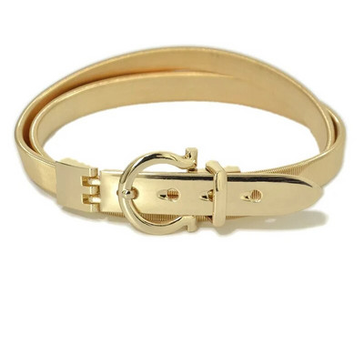 Ženski remen od legure, dame, djevojke, mršave, punk, elastični remen, pojas za haljinu, modni zlatni/srebrni dodaci za traperice