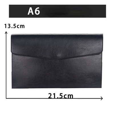 A4 A5 A6 Pu mappa adatcsomag bőr akta irattáska divat aktatáska adatok szerződés számla irattáska iskolai irodaszerek