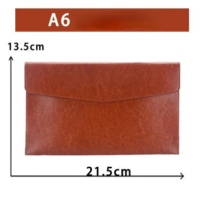 A4 A5 A6 Pu mappa adatcsomag bőr akta irattáska divat aktatáska adatok szerződés számla irattáska iskolai irodaszerek