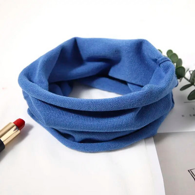 Korejski zimski pleteni vuneni štitnik vratne kralježnice, elastični pulover s lažnim ovratnikom, topli šal, muškarci, žene, štitnik za vrat, traka za glavu Q30