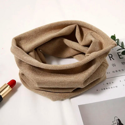 Korejski zimski pleteni vuneni štitnik vratne kralježnice, elastični pulover s lažnim ovratnikom, topli šal, muškarci, žene, štitnik za vrat, traka za glavu Q30