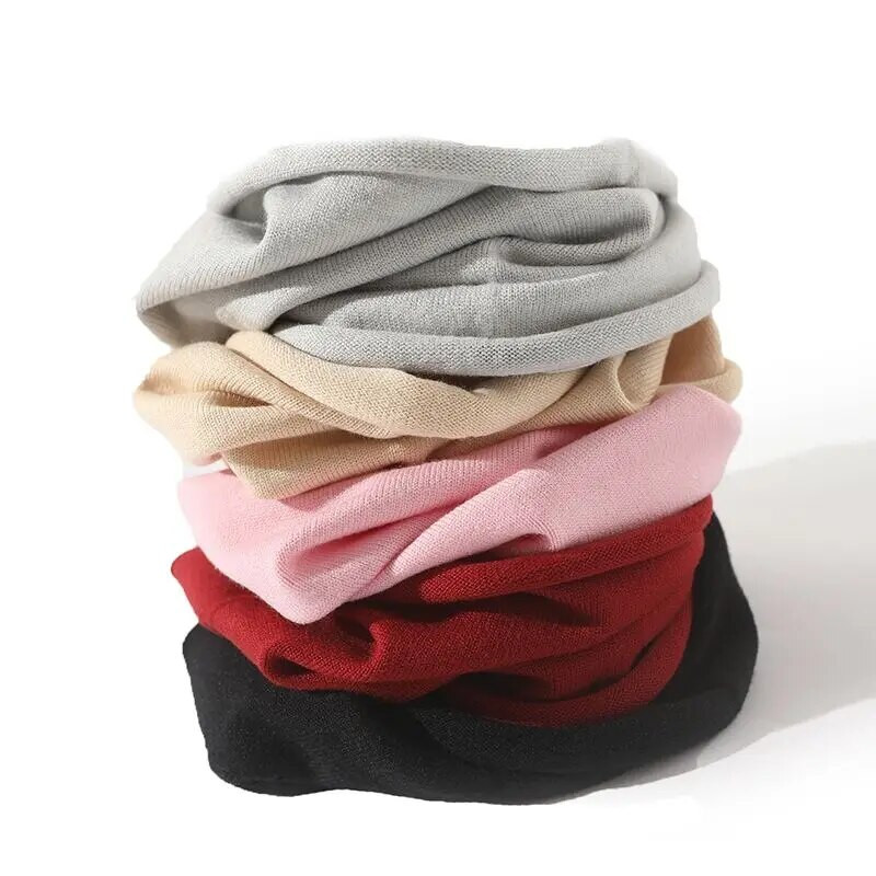 Korejski zimski pleteni vuneni štitnik vratne kralježnice, elastični pulover s lažnim ovratnikom, topli šal, muškarci, žene, štitnik za vrat, traka za glavu Q30