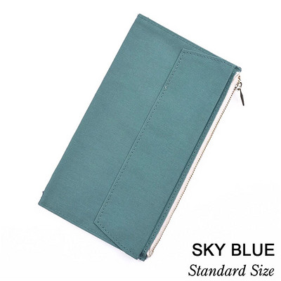 Audekla auduma rāvējslēdzēja maisiņš, kabata ar ādu iesiets piezīmjdatora plānotājs, parastā pases glabāšanas soma, mape kancelejas preces