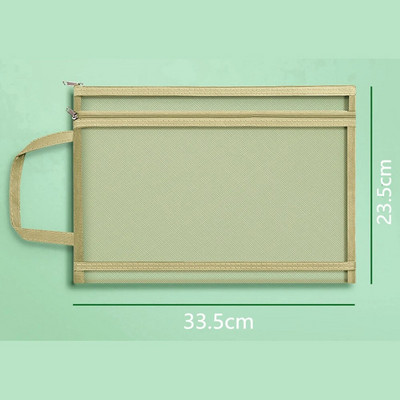 Nešiojamas A4 failų aplankas tinklinis užtrauktukas vokų aplankai mokyklinėms biuro reikmenims Plastikinis failų maišelis dokumentų tvarkytuvas