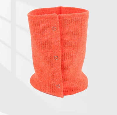 Férfi fedezeti hamis gallér Elasztikus kapucnis gyapjú nyakvédő kantáros pulóver női egyhurkos kötött gombbal hajtogatott meleg sál T39