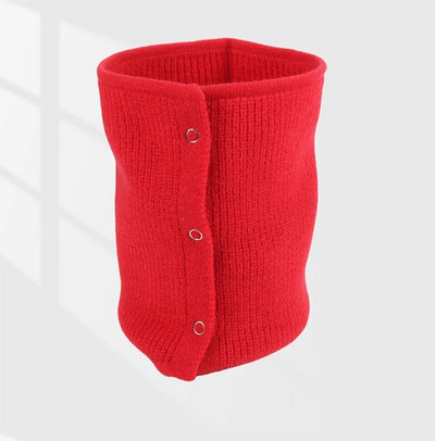 Férfi fedezeti hamis gallér Elasztikus kapucnis gyapjú nyakvédő kantáros pulóver női egyhurkos kötött gombbal hajtogatott meleg sál T39