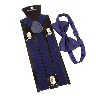 Modni tregeri Set leptir kravata Prilagodljivi uniseks tregeri Y Back Style Elastične naramenice Dodaci za odjeću