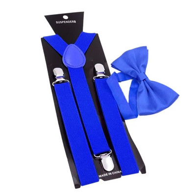 Modni tregeri Set leptir kravata Prilagodljivi uniseks tregeri Y Back Style Elastične naramenice Dodaci za odjeću